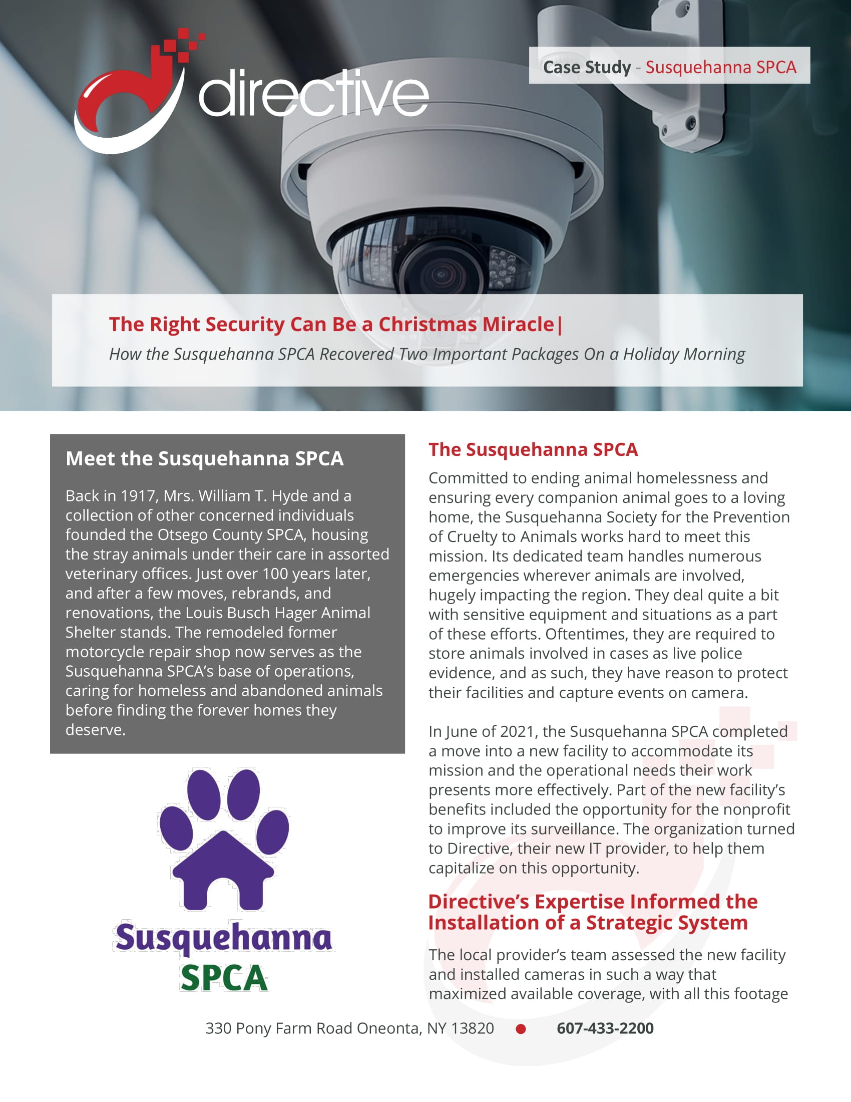 Susquehanna SPCA - Security